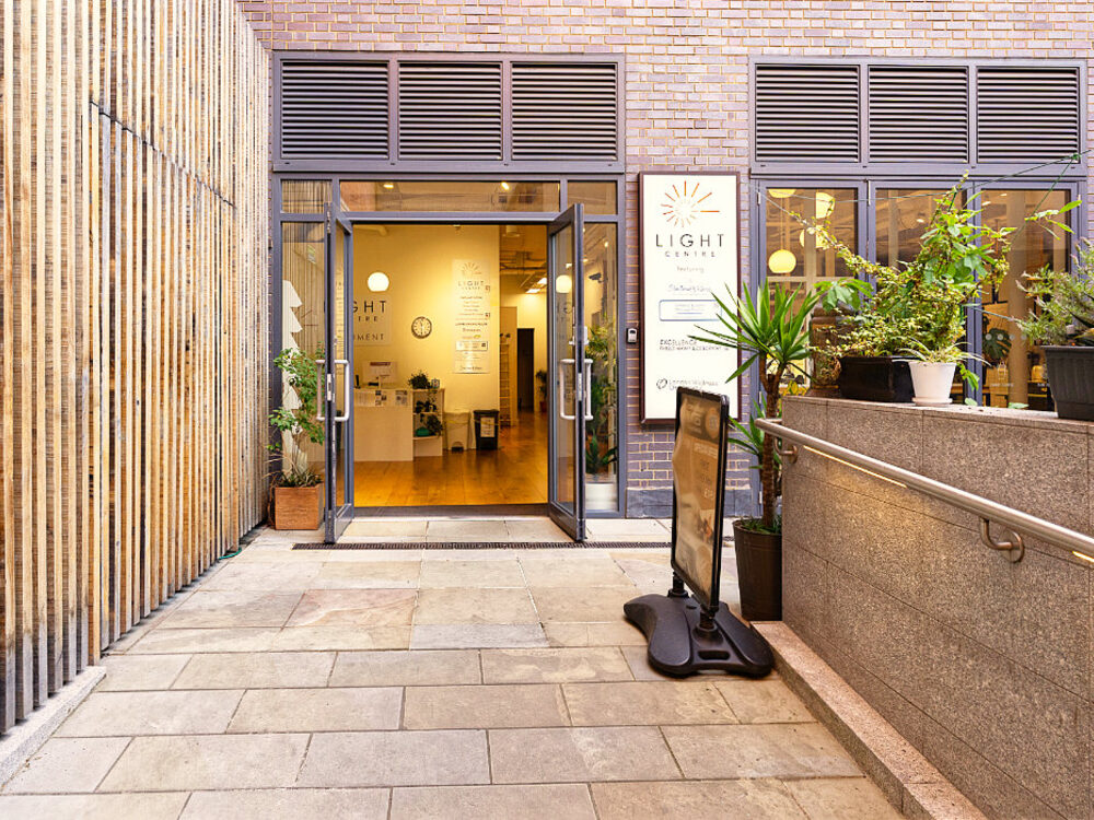 The courtyard entrance of the Light Centre at Monument